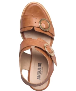 ANGULUS Sandals - wedge Wedge Heels For Women 1789 Tan -Heeled shoes Sales Store ang5752 c1789tan v101 3