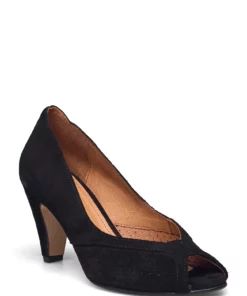 Anonymous Copenhagen Alania Calf suede Pumps For Women Black -Heeled shoes Sales Store annalania cblack 1