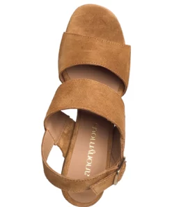 Anonymous Copenhagen Belinda 55 Calf suede Heeled Sandals For Women Black -Heeled shoes Sales Store annbelinda55 cbamboobrown 3