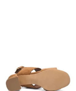 Anonymous Copenhagen Belinda 55 Calf suede Heeled Sandals For Women Black -Heeled shoes Sales Store annbelinda55 cbamboobrown 4