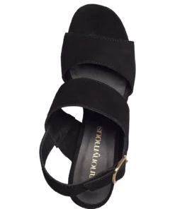 Anonymous Copenhagen Belinda 55 Calf suede Heeled Sandals For Women Black -Heeled shoes Sales Store annbelinda55 cblack 3