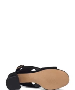 Anonymous Copenhagen Belinda 55 Calf suede Heeled Sandals For Women Black -Heeled shoes Sales Store annbelinda55 cblack 4