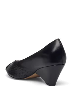 Anonymous Copenhagen Tiffany triangle crackled metallic goat Pumps For Women Denim Blue -Heeled shoes Sales Store anntiffanytriangle cblack 2