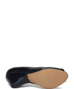 Anonymous Copenhagen Tiffany triangle crackled metallic goat Pumps For Women Denim Blue -Heeled shoes Sales Store anntiffanytriangle cblack 4