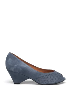 Anonymous Copenhagen Tiffany triangle crackled metallic goat Pumps For Women Denim Blue -Heeled shoes Sales Store anntiffanytriangle cdenimblue 1