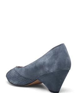 Anonymous Copenhagen Tiffany triangle crackled metallic goat Pumps For Women Denim Blue -Heeled shoes Sales Store anntiffanytriangle cdenimblue 2