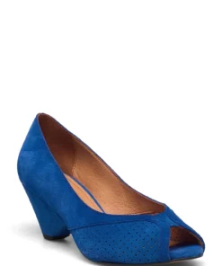 Anonymous Copenhagen Tiffany triangle crackled metallic goat Pumps For Women Denim Blue -Heeled shoes Sales Store anntiffanytriangle celectricblue 1