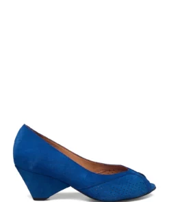 Anonymous Copenhagen Tiffany triangle crackled metallic goat Pumps For Women Denim Blue -Heeled shoes Sales Store anntiffanytriangle celectricblue 1