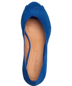 Anonymous Copenhagen Tiffany triangle crackled metallic goat Pumps For Women Denim Blue -Heeled shoes Sales Store anntiffanytriangle celectricblue 3