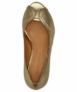 Anonymous Copenhagen Tiffany triangle crackled metallic goat Pumps For Women Denim Blue -Heeled shoes Sales Store anntiffanytriangle cgold 3