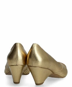 Anonymous Copenhagen Tiffany triangle crackled metallic goat Pumps For Women Denim Blue -Heeled shoes Sales Store anntiffanytriangle cgold 4