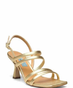 Apair Multi stringg high heel Heeled Sandals For Women Pagua (gold)