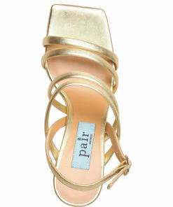 Apair Multi stringg high heel Heeled Sandals For Women Pagua (gold) -Heeled shoes Sales Store aobmilly3 cpaguagold 3