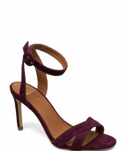 Billi Bi Biker boot Heeled Sandals For Women Cognac Suede 55 -Heeled shoes Sales Store bbi14450 cbordeauxsuede58 1