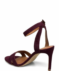 Billi Bi Biker boot Heeled Sandals For Women Cognac Suede 55 -Heeled shoes Sales Store bbi14450 cbordeauxsuede58 2