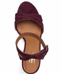 Billi Bi Biker boot Heeled Sandals For Women Cognac Suede 55 -Heeled shoes Sales Store bbi14450 cbordeauxsuede58 3