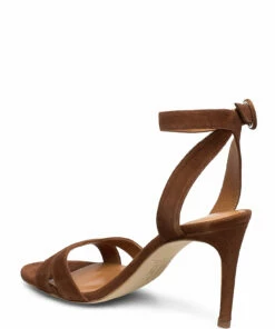 Billi Bi Biker boot Heeled Sandals For Women Cognac Suede 55 -Heeled shoes Sales Store bbi14450 ccognacsuede55 2