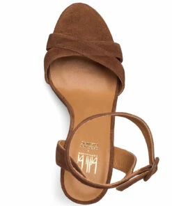 Billi Bi Biker boot Heeled Sandals For Women Cognac Suede 55 -Heeled shoes Sales Store bbi14450 ccognacsuede55 3