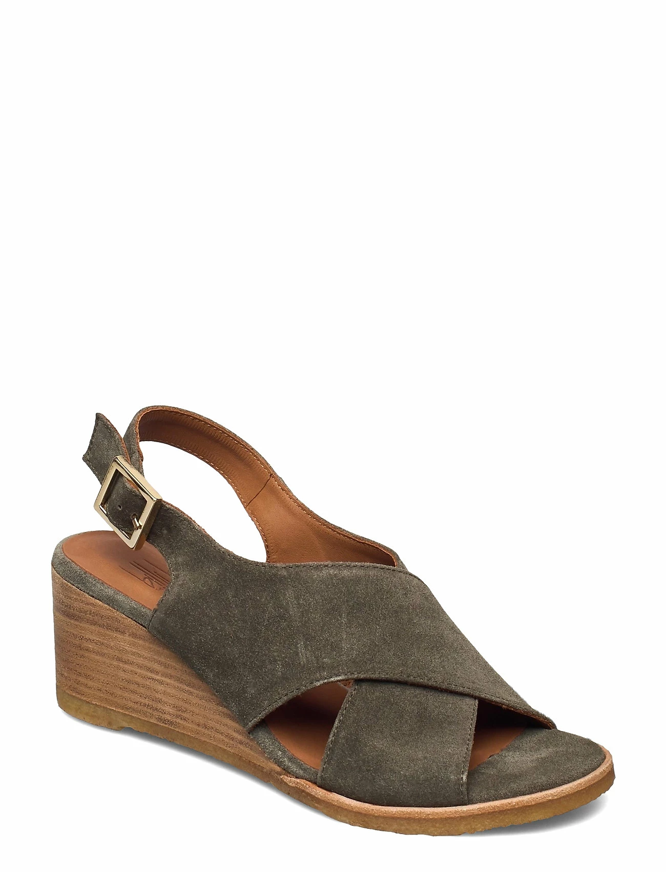 Billi Bi Sandals 2770 Wedge Heels For Women Army Babysilk Suede 557 6 Billi Bi Sandals 2770 Wedge Heels For Women Army Babysilk Suede 557 - Image 6