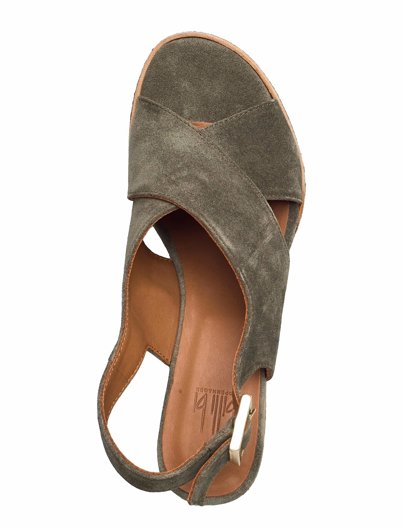 Billi Bi Sandals 2770 Wedge Heels For Women Army Babysilk Suede 557 4 Billi Bi Sandals 2770 Wedge Heels For Women Army Babysilk Suede 557 - Image 4