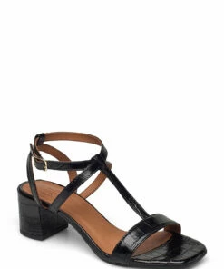 Billi Bi Sandals 2930 Pumps For Women Black Monterrey Croco 20