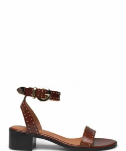 Billi Bi Sandals A1643 Heeled Sandals For Women Cognac Giamaica Calf 85 -Heeled shoes Sales Store bbia1643 ccognacgiamaicacalf85 1