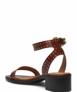 Billi Bi Sandals A1643 Heeled Sandals For Women Cognac Giamaica Calf 85 -Heeled shoes Sales Store bbia1643 ccognacgiamaicacalf85 2