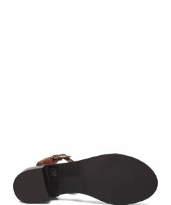 Billi Bi Sandals A1643 Heeled Sandals For Women Cognac Giamaica Calf 85 -Heeled shoes Sales Store bbia1643 ccognacgiamaicacalf85 4