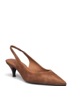 Billi Bi Pumps A1930 Pumps For Women Cognac Suede 55 -Heeled shoes Sales Store bbia1930 ccognacsuede55