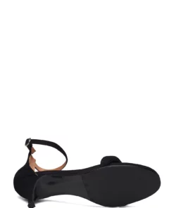 Billi Bi Sandals A2022 Heeled Sandals For Women Black Suede 50 -Heeled shoes Sales Store bbia2022 cblacksuede50 4