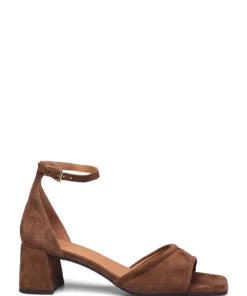 Billi Bi Sandals A2051 Heeled Sandals For Women Nuez Nappa 75 -Heeled shoes Sales Store bbia2051 cdarkcognac976suede56 1