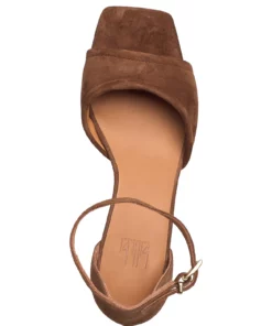 Billi Bi Sandals A2051 Heeled Sandals For Women Nuez Nappa 75 -Heeled shoes Sales Store bbia2051 cdarkcognac976suede56 3