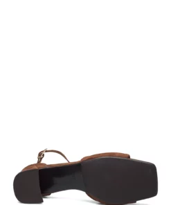 Billi Bi Sandals A2051 Heeled Sandals For Women Nuez Nappa 75 -Heeled shoes Sales Store bbia2051 cdarkcognac976suede56 4