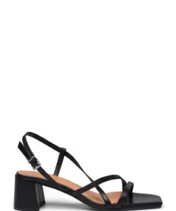 Billi Bi Sandals A2053 Heeled Sandals For Women Gold Crackele 002 -Heeled shoes Sales Store bbia2053 cblacknappa70 1