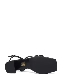 Billi Bi Sandals A2053 Heeled Sandals For Women Gold Crackele 002 -Heeled shoes Sales Store bbia2053 cblacknappa70 4