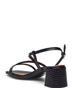 Billi Bi Sandals A2053 Heeled Sandals For Women Gold Crackele 002 -Heeled shoes Sales Store bbia2053 cblackyango10 2