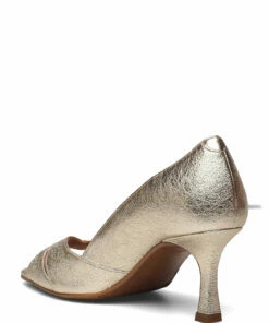 Billi Bi Sandals A2060 Heeled Sandals For Women Gold Crackele 002 -Heeled shoes Sales Store bbia2060 cgoldcrackele002 2