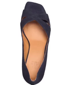 Billi Bi Sandals A2060 Heeled Sandals For Women Gold Crackele 002 -Heeled shoes Sales Store bbia2060 cnavysuede51 3