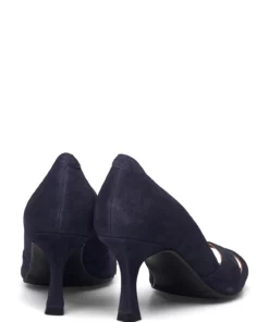 Billi Bi Sandals A2060 Heeled Sandals For Women Gold Crackele 002 -Heeled shoes Sales Store bbia2060 cnavysuede51 4