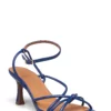 Billi Bi Sandals A2061 Heeled Sandals For Women Cobalt Blue Nappa 711