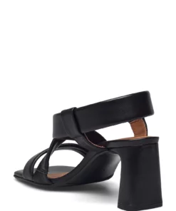 Billi Bi Sandals A2066 Heeled Sandals For Women Black Nappa 70 -Heeled shoes Sales Store bbia2066 cblacknappa70 2