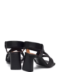 Billi Bi Sandals A2066 Heeled Sandals For Women Black Nappa 70 -Heeled shoes Sales Store bbia2066 cblacknappa70 4