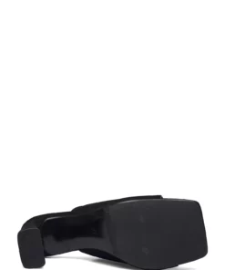 Billi Bi Sandals A2075 Heeled Sandals For Women Black Nappa 70 -Heeled shoes Sales Store bbia2075 cblacksuede50 4