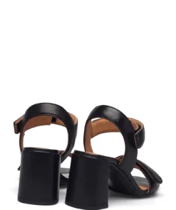 Billi Bi Sandals A2080 Heeled Sandals For Women Black Nappa 70 -Heeled shoes Sales Store bbia2080 cblacknappa70 4