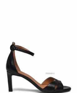 Billi Bi Sandals A2630 Heeled Sandals For Women Silver Crackele 003 -Heeled shoes Sales Store bbia2630 cblacknappa70 1