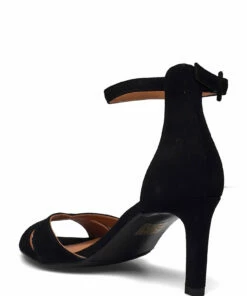 Billi Bi Sandals A2630 Heeled Sandals For Women Silver Crackele 003 -Heeled shoes Sales Store bbia2630 cblacksuede50 2