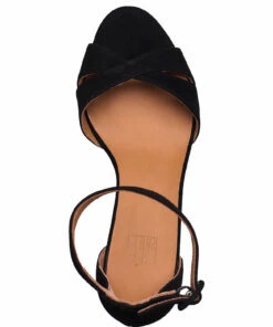 Billi Bi Sandals A2630 Heeled Sandals For Women Silver Crackele 003 -Heeled shoes Sales Store bbia2630 cblacksuede50 3