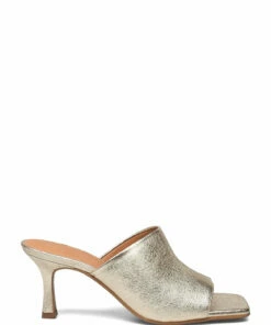 Billi Bi Sandals A2636 Heeled Sandals For Women Black Nappa 70 -Heeled shoes Sales Store bbia2636 cgoldcrackele002 1