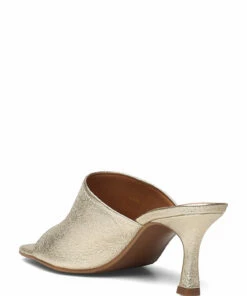 Billi Bi Sandals A2636 Heeled Sandals For Women Black Nappa 70 -Heeled shoes Sales Store bbia2636 cgoldcrackele002 2