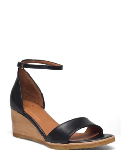 Billi Bi Sandals A2772 Wedge Heels For Women Black Calf 80 -Heeled shoes Sales Store bbia2772 cblackcalf80 1